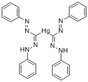 CAS#: 14783-59-6, mercuric (Z)-phenylazo-(phenylhydrazono)methanethiolate