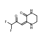 CAS 登录号：147917-04-2， (3E)-3-(3,3-二氟-2-氧代亚丙基)-2-哌嗪酮