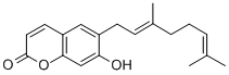 CAS 登录号：148-83-4， 6-[(2E)-3,7-二甲基-2,6-辛二烯-1-基]-7-羟基-2H-1-苯并吡喃-2-酮