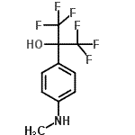 CAS 登录号：1481-11-4， 1,1,1,3,3,3-六氟-2-[4-(甲基氨基)苯基]-2-丙醇