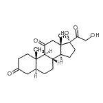 CAS#: 1482-51-5, (5alpha)-17,21-Dihydroxypregnane-3,11,20-Trione