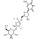 CAS#: 148296-43-9, Disodium;[[(2R,3S,5R)-3-Hydroxy-5-(5-Methyl-2,4-Dioxo-Pyrimidin-1-Yl)Tetrahydrofuran-2-Yl]Methoxy-Oxido-Phosphoryl] [(3R,4S,5S,6R)-3,4,5-Trihydroxy-6-(Hydroxymethyl)Tetrahydropyran-2-Yl] Phosphate