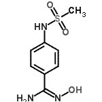 CAS#: 148459-01-2, N'-Hydroxy-4-[(Methylsulfonyl)Amino]Benzenecarboximidamide