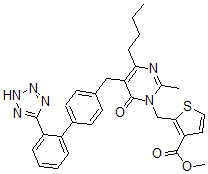 CAS#: 148564-47-0, Methyl 2-[[4-Butyl-2-Methyl-6-Oxo-5-[[4-[2-(2H-Tetrazol-5-Yl)Phenyl]Phenyl]Methyl]Pyrimidin-1-Yl]Methyl]Thiophene-3-Carboxylate