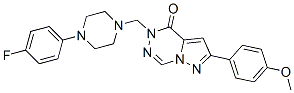 CAS#: 148680-63-1, 5-[[4-(4-Fluorophenyl)Piperazin-1-Yl]Methyl]-2-(4-Methoxyphenyl)Pyrazolo[1,5-d][1,2,4]Triazin-4-One