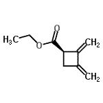 CAS 登录号：148720-84-7， 乙基(1R)-2,3-二(亚甲基)环丁烷羧酸酯