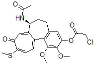 CAS 登录号：148731-66-2， [(7S)-7-乙酰氨基-1,2-二甲氧基-10-甲硫基-9-氧代-6,7-二氢-5H-苯并[d]庚搭烯-3-基]2-氯乙酸酯