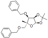 CAS#: 149017-69-6, (3aR,5R,6S,6aR)-2,2,5-Trimethyl-6-(Phenylmethoxy)-5-(Phenylmethoxymethyl)-6,6a-Dihydro-3aH-Furo[4,5-d][1,3]Dioxole