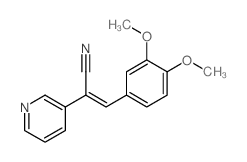CAS 登录号:149286-90-8, (Z)-3-(3,4-二甲氧基苯基)-2-吡啶-3-基丙-2-烯腈