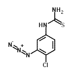 CAS 登录号：149526-84-1， N'-(3-叠氮基-4-氯苯基)硫代氨基亚胺酸