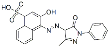 CAS 登录号：14954-75-7， 4-[[(4,5-二氢-3-甲基-5-氧代-1-苯基-1H-吡唑)-4-基]偶氮]-3-羟基-1-萘磺酸
