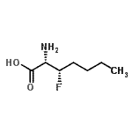 CAS 登录号：149560-59-8， (2S,3S)-2-氨基-3-氟庚酸