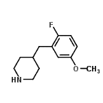 CAS#: 150019-63-9, 4-(2-Fluoro-5-Methoxybenzyl)Piperidine