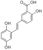 CAS#: 150258-63-2, 5-[(1E)-2-(2,5-Dihydroxyphenyl)Ethenyl]-2-Hydroxy-Benzoic Acid