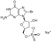 CAS#: 150418-07-8, 8-Bromo-Guanosine Cyclic 3',5'-[Hydrogen (R)-Phosphorothioate]