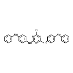 CAS#: 15063-92-0, N,N'-Bis(4-Anilinophenyl)-6-Chloro-1,3,5-Triazine-2,4-Diamine