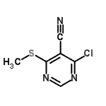 CAS#: 150807-96-8, 4-Chloro-6-(Methylsulfanyl)-5-Pyrimidinecarbonitrile