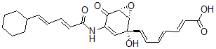 CAS 登录号：150829-93-9， (2E,4E,6E)-7-[(1S,2R,6R)-4-[[(2E,4E)-5-环己基戊-2,4-二烯酰基]氨基]-2-羟基-5-氧代-7-氧杂双环[4.1.0]庚-3-烯-2-基]庚-2,4,6-三烯酸