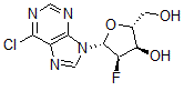 CAS 登录号:150863-84-6, (2R,3R,4R,5R)-5-(6-氯嘌呤-9-基)-4-氟-2-(羟基甲基)四氢呋喃-3-醇