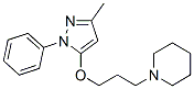 CAS#: 15089-61-9, 1-[3-[(3-Methyl-1-Phenyl-1H-Pyrazol-5-Yl)Oxy]Propyl]Piperidine