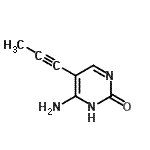 CAS#: 151091-68-8, 6-Amino-5-(1-Propyn-1-Yl)-2(1H)-Pyrimidinone