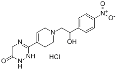 CAS#: 151092-59-0, 3-[1-[2-Hydroxy-2-(4-Nitrophenyl)Ethyl]-3,6-Dihydro-2H-Pyridin-4-Yl]-2,5-Dihydro-1H-1,2,4-Triazin-6-One Hydrochloride