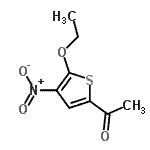 CAS 登录号：151094-98-3， 1-(5-乙氧基-4-硝基-2-噻吩基)乙酮