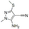 CAS 登录号：151291-04-2， 5-氨基-1-甲基-3-甲硫基-1H-吡唑-4-甲腈