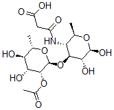 CAS#: 151299-42-2, 3-[[(2R,3R,4S,5R,6R)-4-[(2S,3R,4R,5R,6S)-3-Acetyloxy-4,5-Dihydroxy-6-Methyloxan-2-Yl]Oxy-5,6-Dihydroxy-2-Methyloxan-3-Yl]Amino]-3-Oxopropanoic Acid