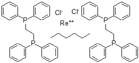 CAS 登录号：151304-29-9， 二(1,2-二(二苯基膦基)乙烯)二氯铼(II)己烷