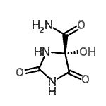 CAS 登录号：151359-26-1， (4R)-4-羟基-2,5-二氧代-4-咪唑烷甲酰胺