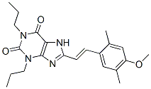 CAS#: 151539-37-6, 8-[(E)-2-(4-Methoxy-2,5-Dimethylphenyl)Ethenyl]-1,3-Dipropyl-7H-Purine-2,6-Dione