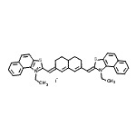 CAS#: 151567-53-2, 1-Ethyl-2-[(E)-{7-[(Z)-(1-Ethylnaphtho[1,2-d][1,3]Thiazol-2(1H)-Ylidene)Methyl]-4,4A,5,6-Tetrahydro-2(3H)-Naphthalenylidene}Methyl]Naphtho[1,2-d][1,3]Thiazol-1-Ium Iodide
