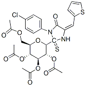 CAS#: 151731-18-9, [(2R,3R,4S,5R,6S)-3,5-Diacetyloxy-2-(Acetyloxymethyl)-6-[(4E)-1-(4-Chlorophenyl)-5-Oxo-4-(Thiophen-2-Ylmethylidene)Imidazol-2-Yl]Sulfanyloxan-4-Yl] Acetate