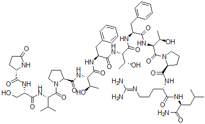 CAS 登录号：151812-20-3， 焦谷氨酰-丝氨酰-缬氨酰-脯氨酰-苏氨酰-苯丙氨酰-苏氨酰-脯氨酰-精氨酰-亮氨酰胺