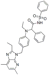CAS#: 151954-37-9, 2-[Ethyl-[4-[(2-Ethyl-5,7-Dimethylimidazo[5,4-b]Pyridin-3-Yl)Methyl]Phenyl]Amino]-2-Phenyl-N-Phenylsulfonylacetamide