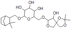 CAS#: 152020-08-1, 2-[(6,6-Dimethyl-5-Bicyclo[2.2.1]Heptanyl)Methoxy]-6-[(6-Hydroxy-2,2-Dimethyl-1,3,8-Trioxaspiro[4.4]Nonan-7-Yl)Oxymethyl]Oxane-3,4,5-Triol
