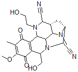 CAS#: 152104-53-5, (2R-(2alpha,3beta,3aalpha,5beta,6alpha,8beta,12balpha,12calpha))-2,3,3a,5,6,8,9,12,12b,12c-Decahydro-1-(2-Hydroxyethyl)-8-(Hydroxymethyl)-10-Methoxy-4,11-Dimethyl-9,12-Dioxo-3,5-Methano-1H,4H-Benzo(c)Pyrazino(3,2,1-ij)(1,5)Naphthyridine-2,6-Dicarbonitrile