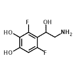 CAS#: 152434-75-8, 4-(2-Amino-1-Hydroxyethyl)-3,5-Difluoro-1,2-Benzenediol