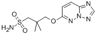 CAS#: 152537-14-9, 2,2-Dimethyl-3-([1,2,4]Triazolo[5,1-f]Pyridazin-6-Yloxy)Propane-1-Sulfonamide