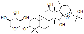 CAS 登录号：152685-90-0， 12-羟基升麻醇-3-O-吡喃木糖