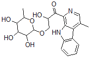 CAS#: 152752-58-4, 2-Hydroxy-1-(4-Methyl-9H-Pyrido[3,4-b]Indol-1-Yl)-3-(3,4,5-Trihydroxy-6-Methyloxan-2-Yl)Oxypropan-1-One