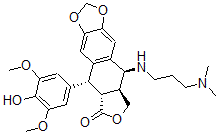 CAS#: 152833-16-4, (5R,5aR,8aS,9S)-9-(3-Dimethylaminopropylamino)-5-(4-Hydroxy-3,5-Dimethoxy-Phenyl)-5a,8,8a,9-Tetrahydro-5H-Isobenzofurano[6,5-f][1,3]Benzodioxol-6-One