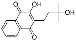 CAS 登录号：15298-01-8， 2-羟基-3-(3-羟基-3-甲基丁基)-1,4-萘二酮