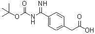 CAS#: 153074-92-1, [4-(N-{[(2-Methyl-2-Propanyl)Oxy]Carbonyl}Carbamimidoyl)Phenyl]Acetic Acid