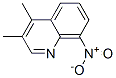 CAS 登录号：1531-20-0， 3,4-二甲基-8-硝基喹啉