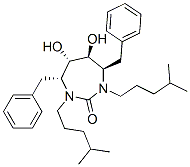 CAS#: 153181-49-8, (4R,5S,6S,7R)-5,6-Dihydroxy-1,3-Bis(4-Methylpentyl)-4,7-Bis(Phenylmethyl)-1,3-Diazepan-2-One