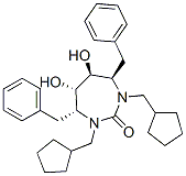 CAS#: 153183-25-6, (4R,5S,6S,7R)-1,3-Bis(Cyclopentylmethyl)-5,6-Dihydroxy-4,7-Bis(Phenylmethyl)-1,3-Diazepan-2-One