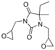 CAS 登录号:15336-82-0, 5-乙基-5-甲基-1,3-二(环氧乙烷基甲基)咪唑烷-2,4-二酮