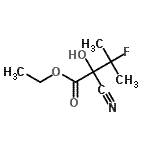 CAS#: 153431-42-6, Ethyl 2-Cyano-3-Fluoro-2-Hydroxy-3-Methylbutanoate